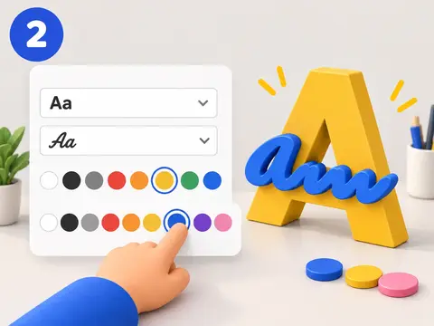 Choose Fonts and Colours